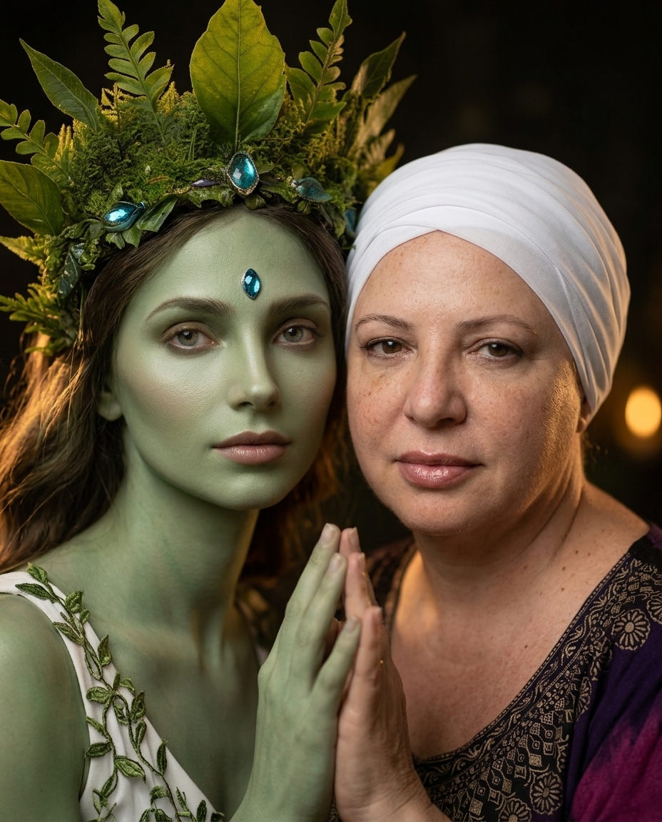 Gaia e Barbara Gi — retrato conjunto